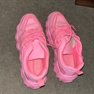 Forever 21 pink tennis shoes. Size 7.